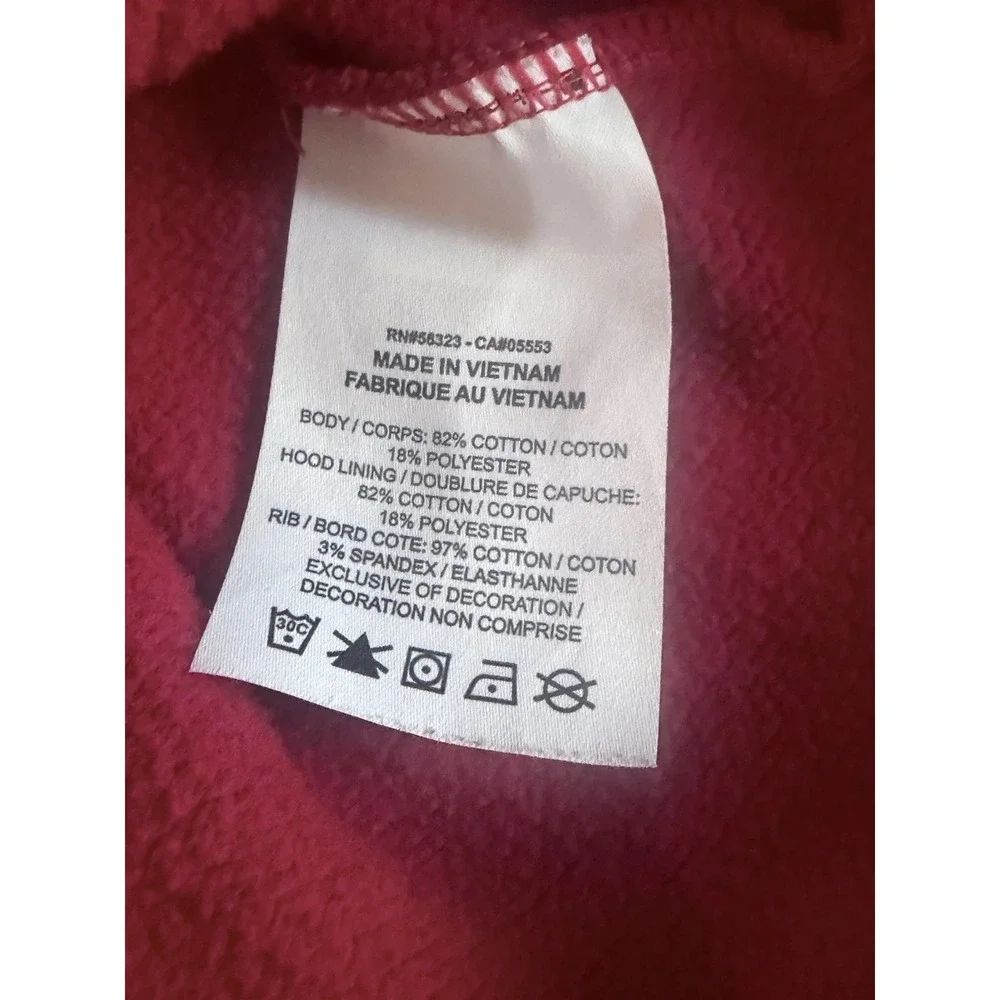 Jordan Nike Hoodie Mens Large Red Pullover Fleece Sweatshirt Jumpman Air Logo